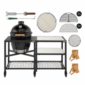 Big Green Egg "The Onyx" Large Essential Outdoor Kitchen RVS set